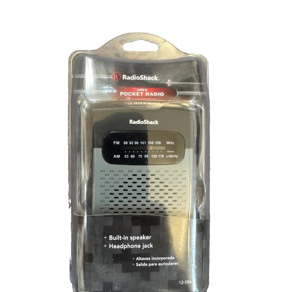 RadioShack Other - Radio Shack Vintage AM FM Pocket Radio Model 1200586 - Brand‎ New Factory Sealed